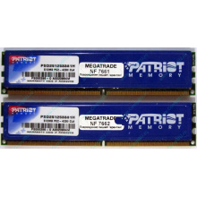Память 1Gb (2x512Mb) DDR2 Patriot PSD251253381H pc4200 533MHz (Ангарск)